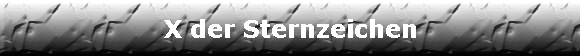 X der Sternzeichen